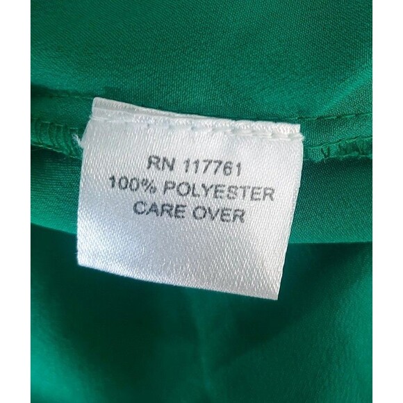NWT Ladies MPH Collection Kelly Green Button Up 3/4 Sleeve Dress Size Large - Picture 8 of 9